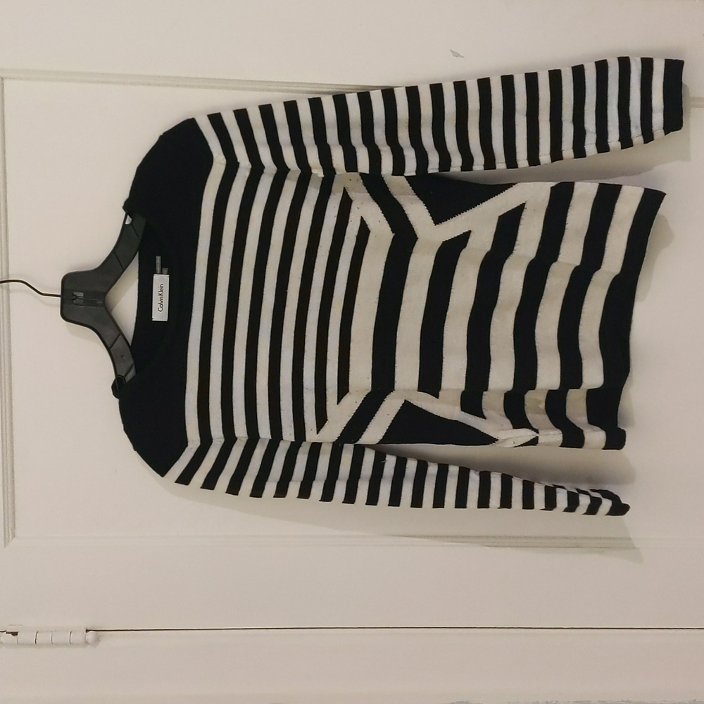 Calvin Klein Acrylic Striped Sweater